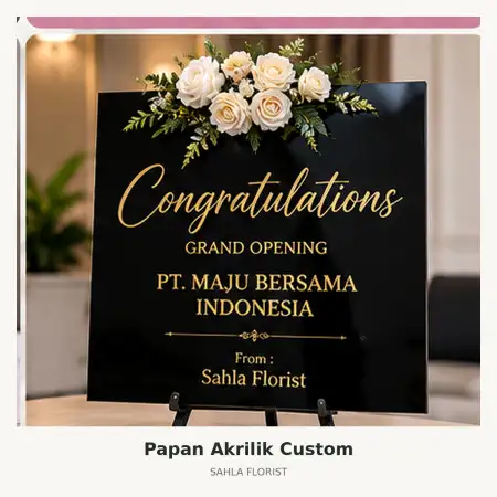 Papan Bunga Akrilik Bengkulu Utara